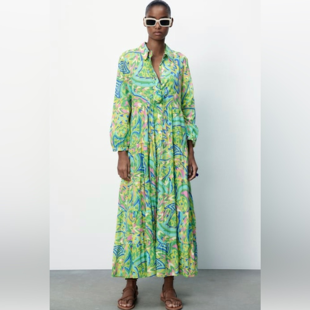 Zara Printed Dress 👗